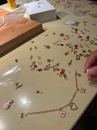 Customer photo review of FabuLove Charm Jewelry Kit