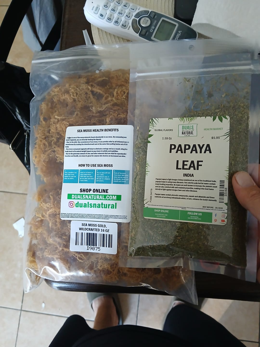 Customer photo review of PAPAYA LEAF