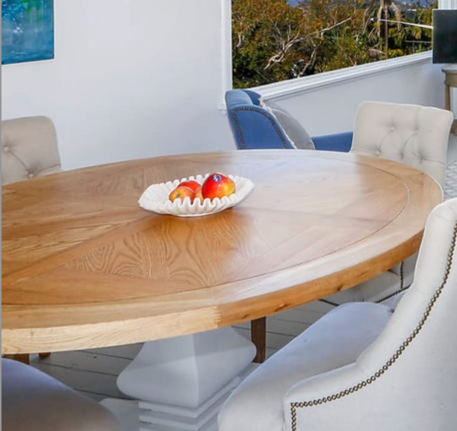 Customer photo review of Leopold Upholstered Linen Dining Chair