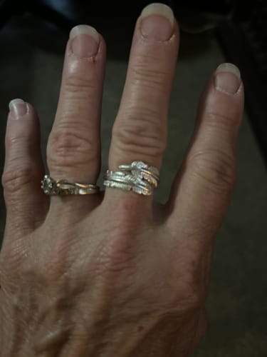 Customer photo review of Feather From An Angel Ring