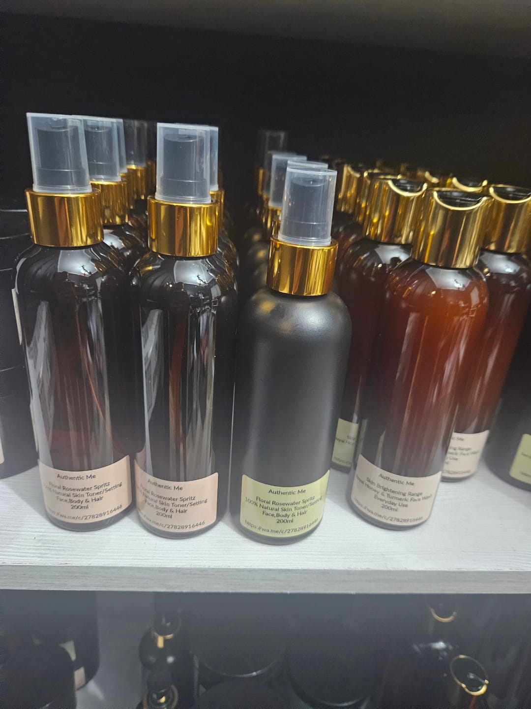 Customer photo review of Gold Collar Mist Spray (24 mm) - Black