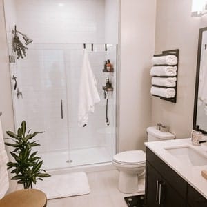 Customer photo review of Bath Towel Rack