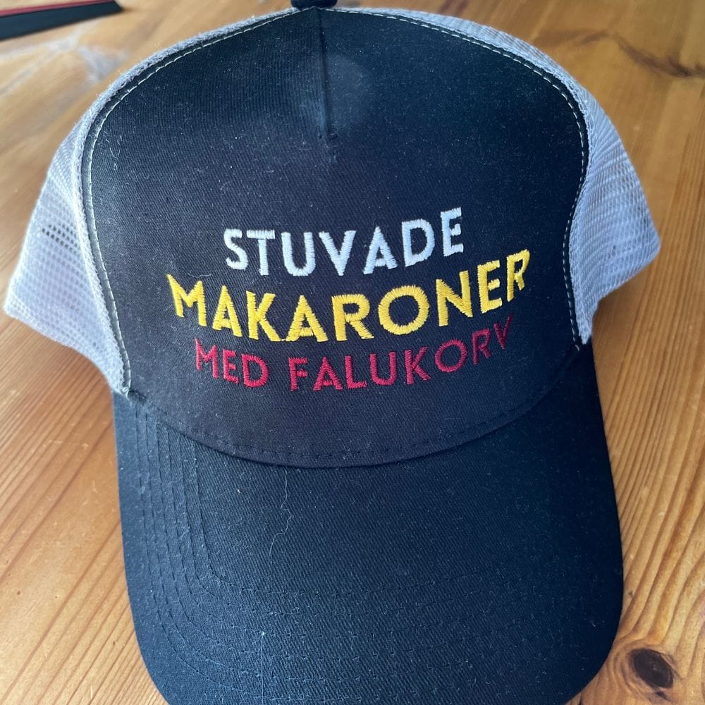 Customer photo review of Stuvade makaroner med falukorv - Truckerkeps