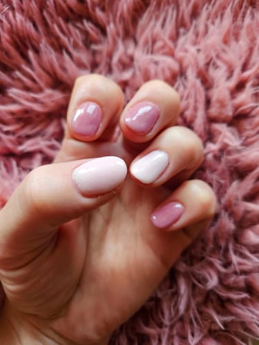 Customer photo review of Linen Dipping Powder