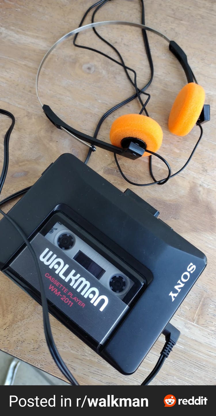 Customer photo review of Sony Walkman WM-2011 Portable Cassette Player
