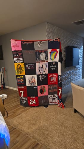 T-shirt quilt featuring atlanta falcons by Ke'Mayriah from GA