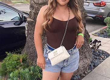 Customer photo review of 360° Max Tummy Control Tank, Chocolate