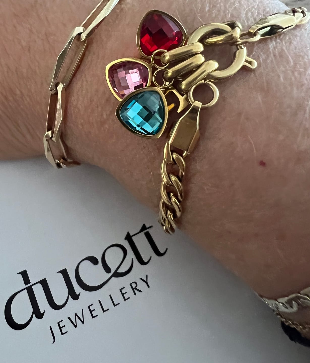 Customer photo review of Birthstone charm