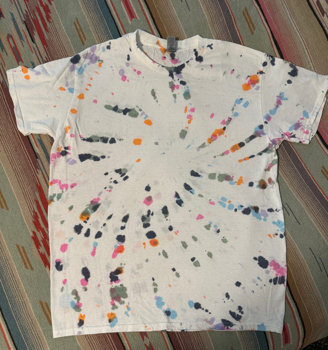 Customer photo review of Europe 72' Swirl Tie Dye T Shirt