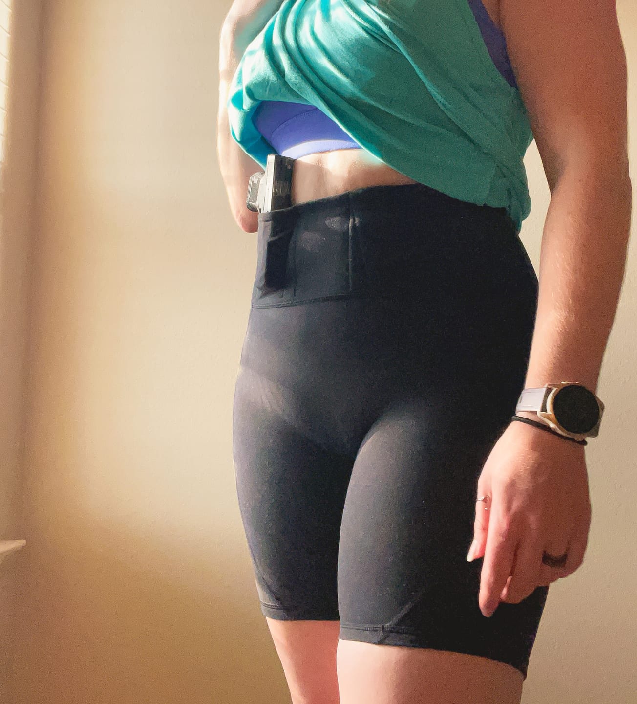 Customer photo review of Concealed Carry Shorts With Pockets | Black