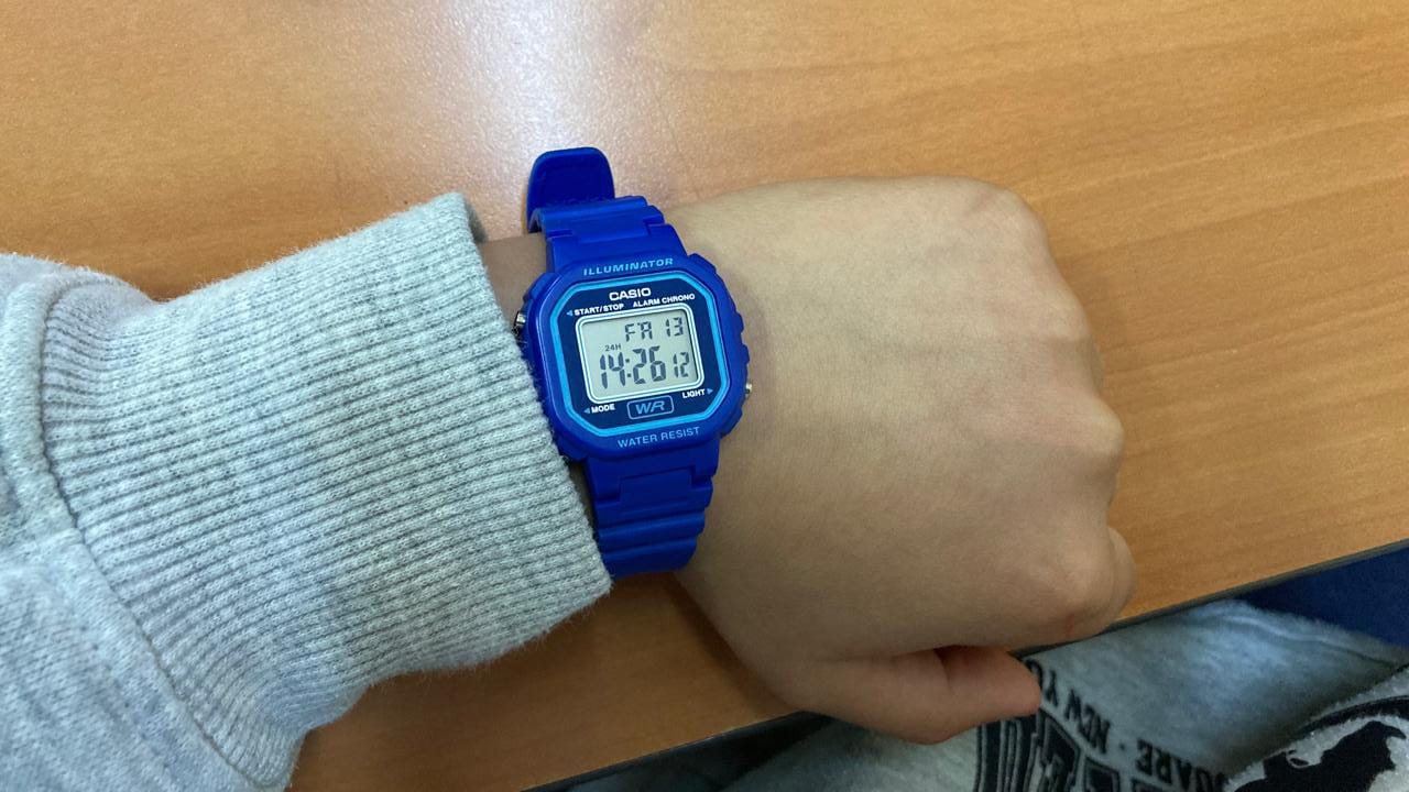 Customer photo review of Reloj Casio Vintage LA-20WH-2ADF Azul