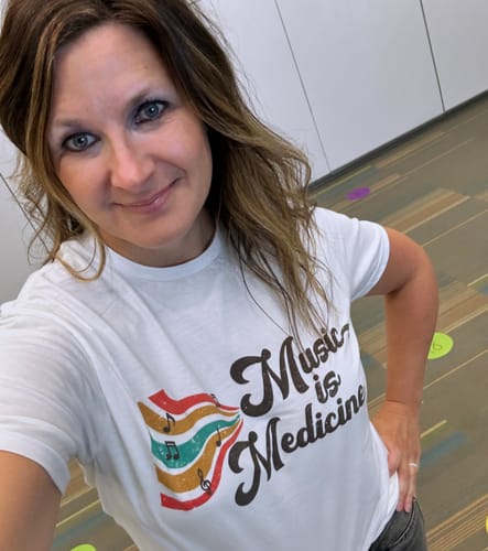 Customer photo review of Music Is Medicine T-Shirt