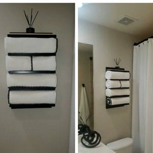 Customer photo review of Bath Towel Rack