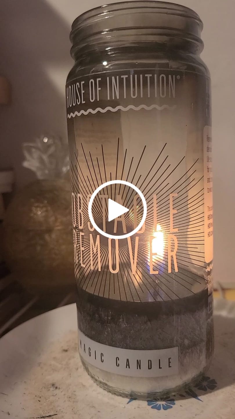 Customer video review of Obstacle Remover Magic Candle