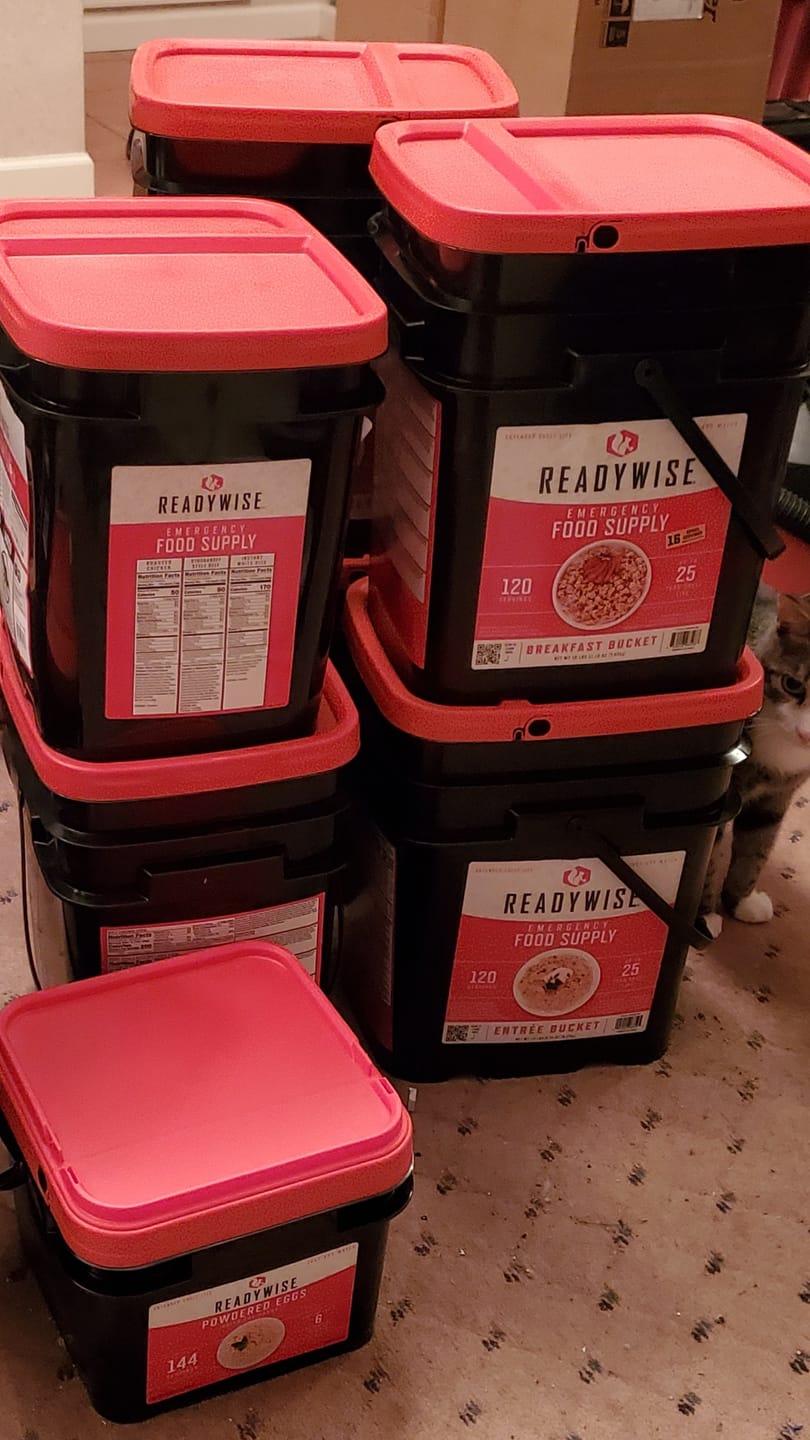 Customer photo review of 144 Servings Freeze Dried Powdered Eggs