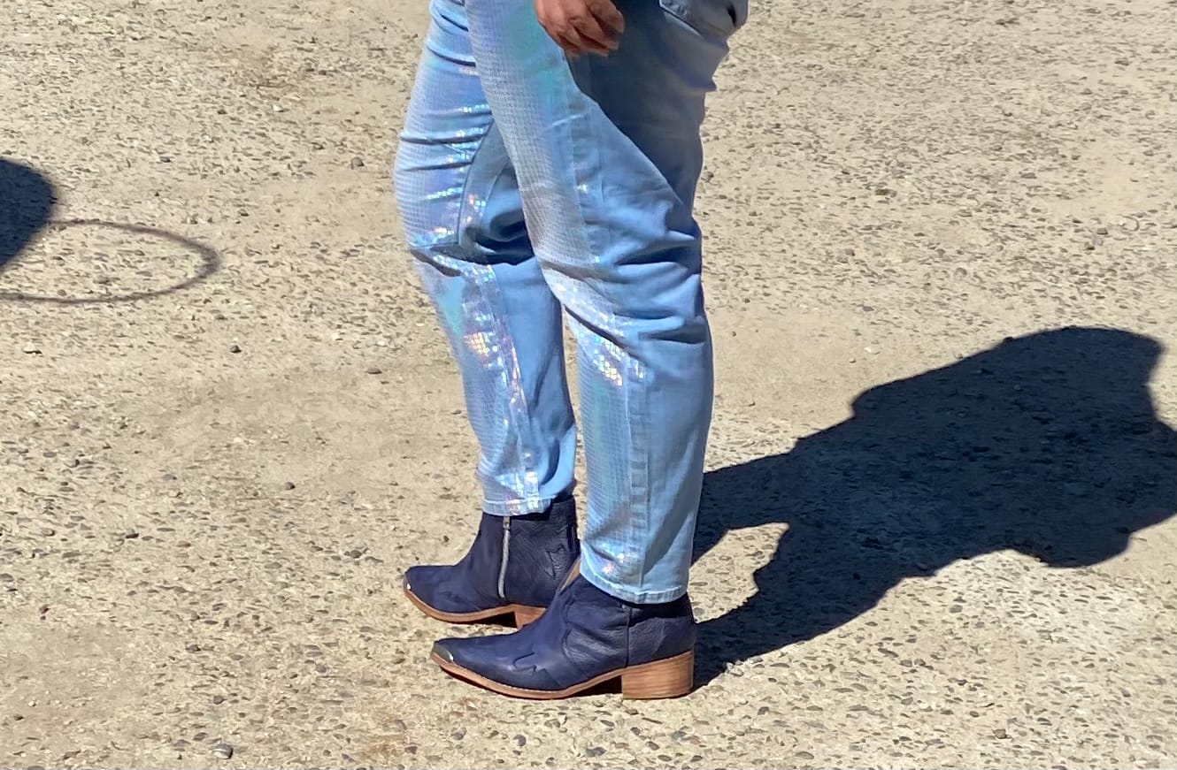 Customer photo review of Joaquina Azul Cuero