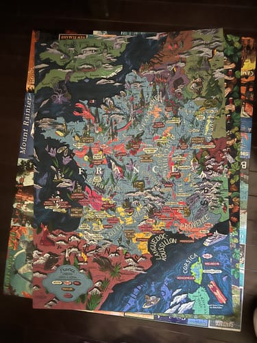 Customer photo review of Wine Puzzle - France