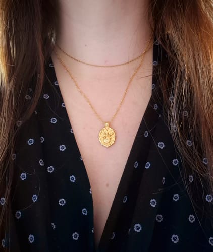 Customer photo review of Goddess Saraswati Necklace