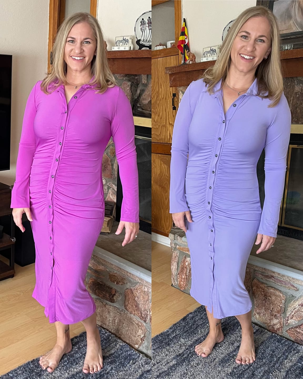 Customer photo review of Brigitte Brianna Bardot Dress