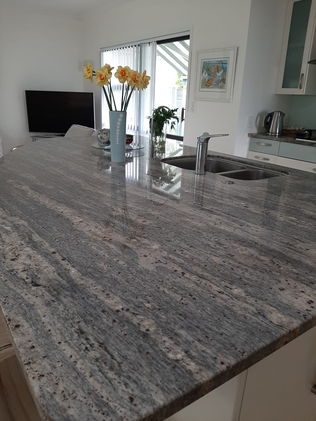 Customer photo review of Bar Keepers Friend Granite & Stone Cleaner & Polish