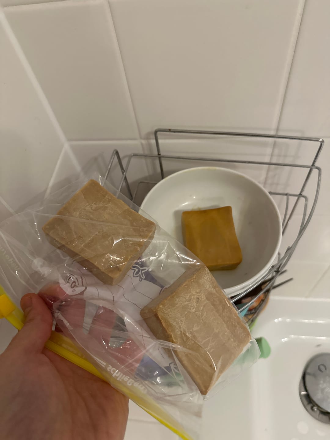 Customer photo review of Olive & Laurel Aleppo Sliced Soaps (3 x 80g)