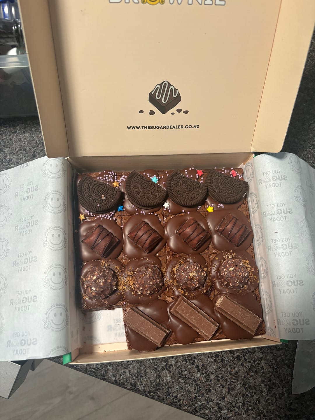 Customer photo review of Favourites brownie