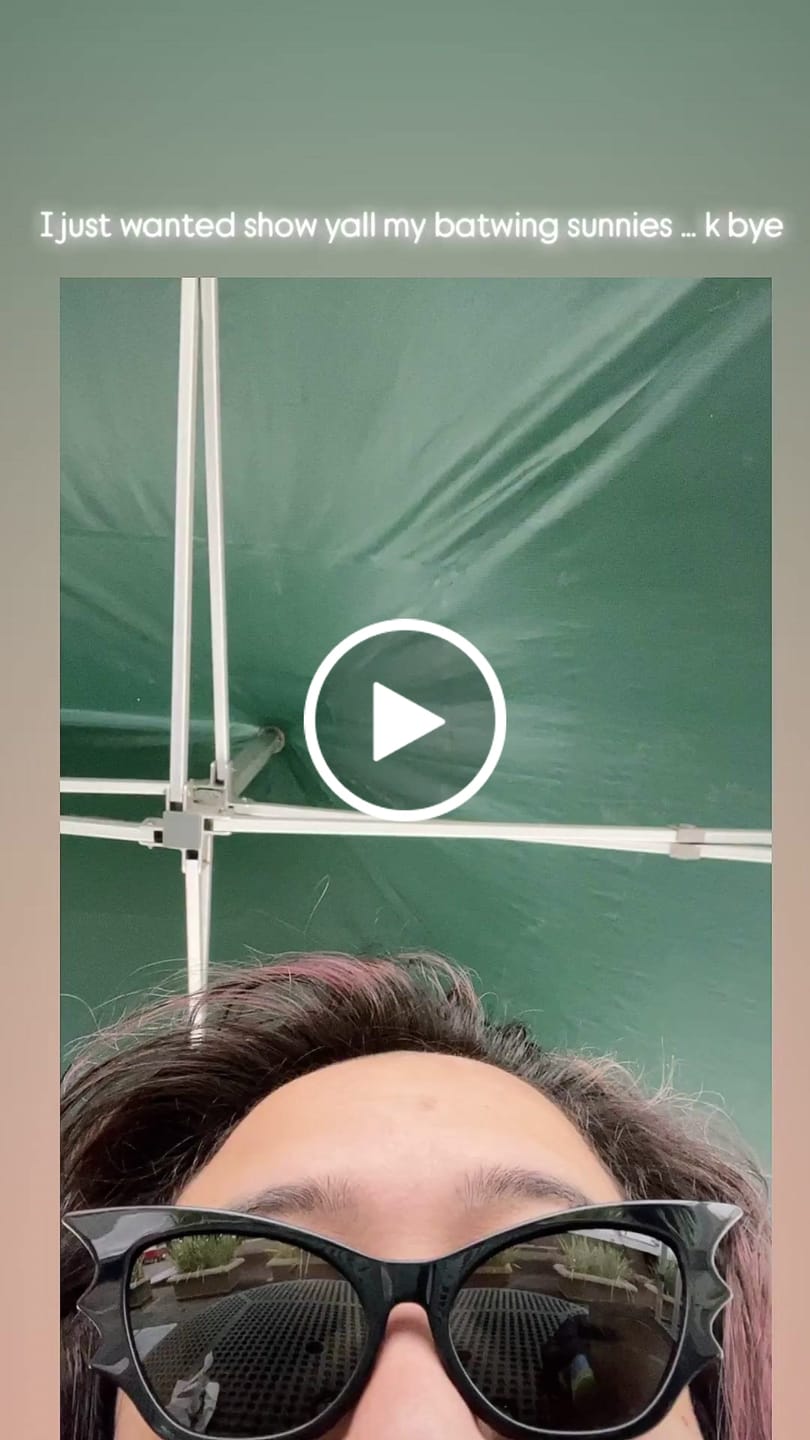 Customer video review of Vamp Batwing Sunglasses in Black