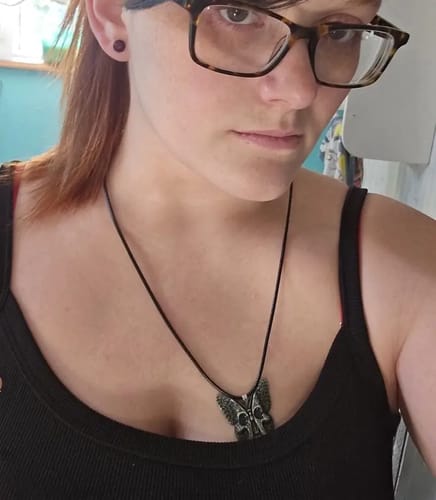 Customer photo review of Butterfly Necklace