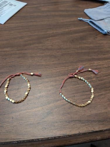 Customer photo review of Tibetan Bracelet of Fortune