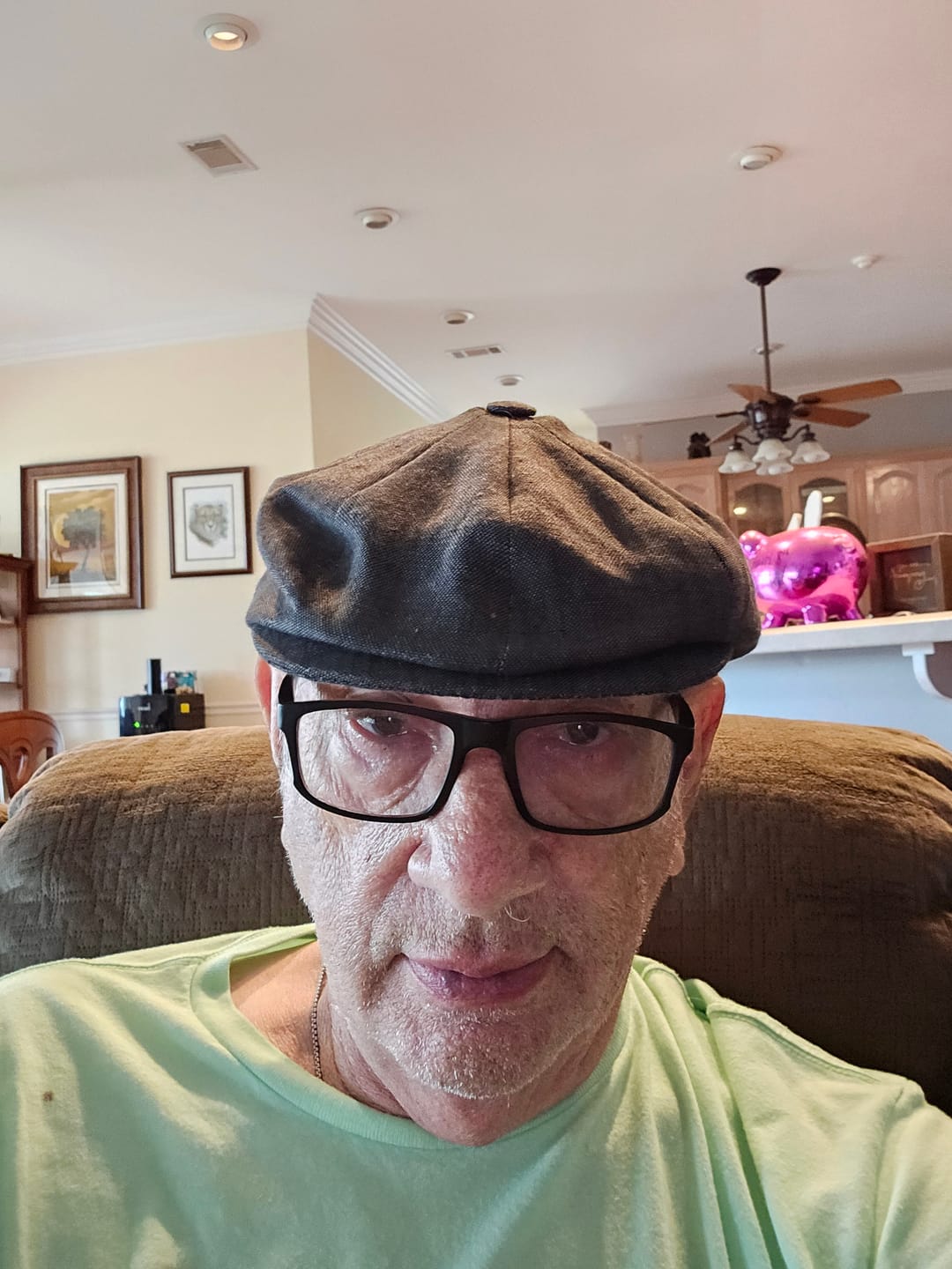 Customer photo review of Connery Cap Linen