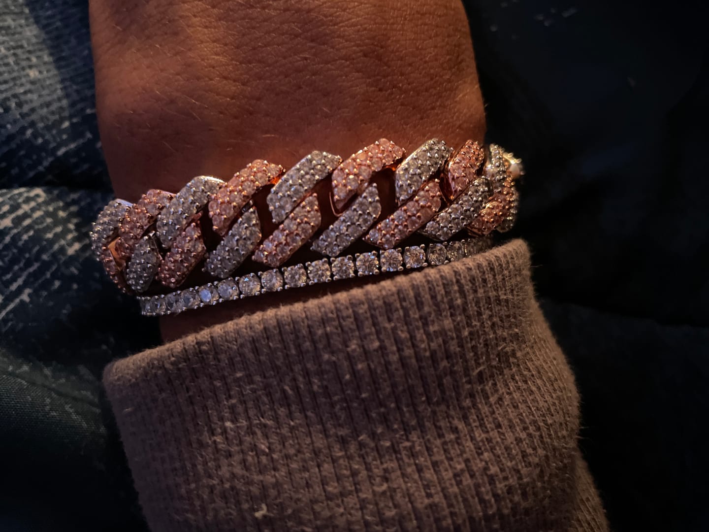 Customer photo review of 14mm Monaco Bracelet - Two Tone