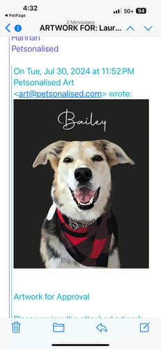 Customer photo review of Pet Art Canvas Wrap