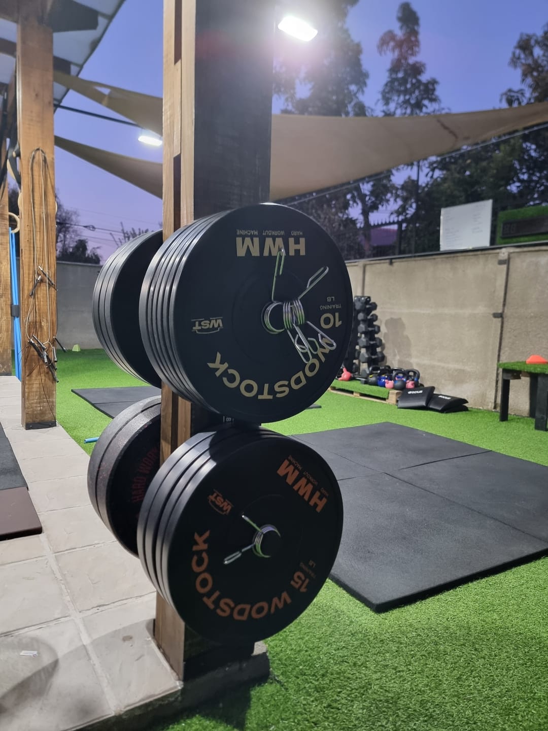 Customer photo review of Rack Pared para Discos Olímpicos IRONSIDE