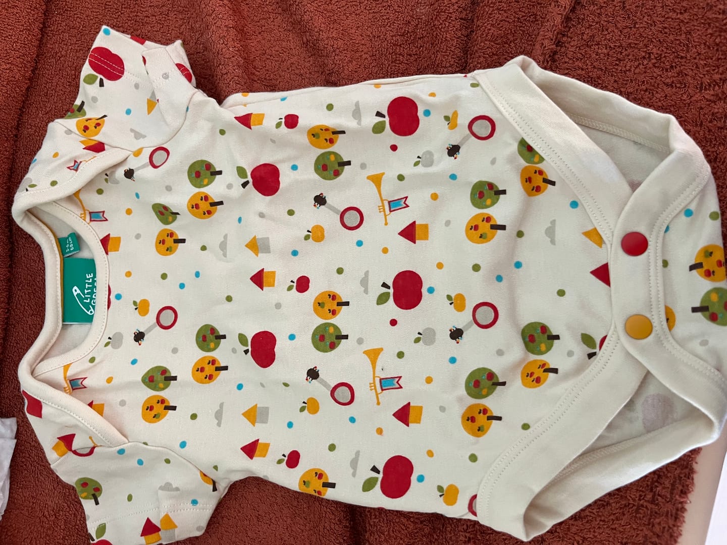 Customer photo review of Apple Trees Organic Baby Bodies Set - 2 Pack
