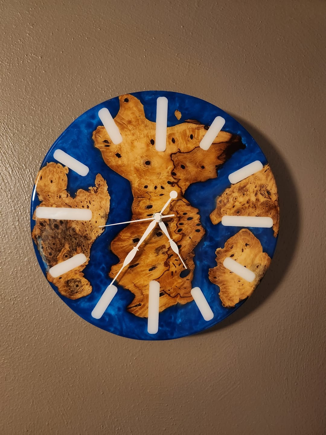 Customer photo review of 12" Circle + Clock Dials Style 2 Acrylic Router Template