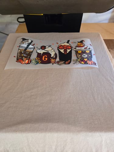 Customer photo review of HALLOWEEN X DRINKS DTF Transfer