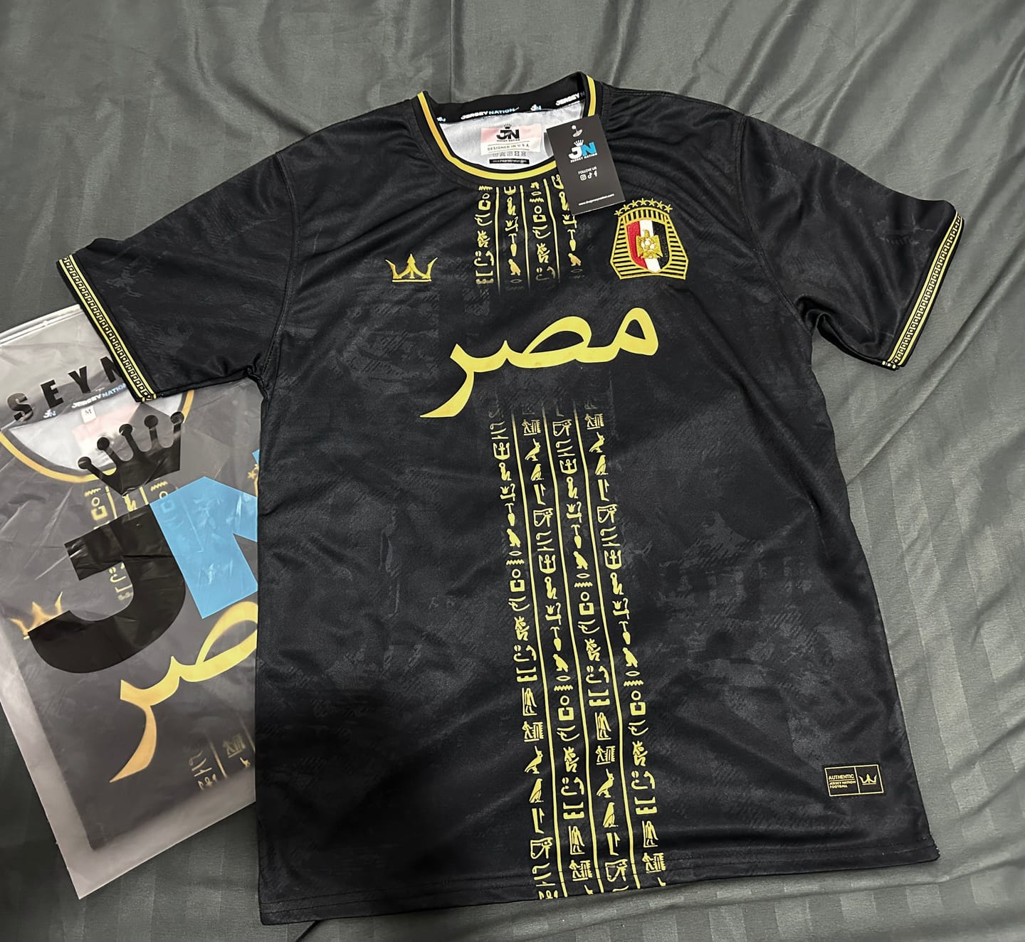 Customer photo review of Egypt Custom Football Jersey