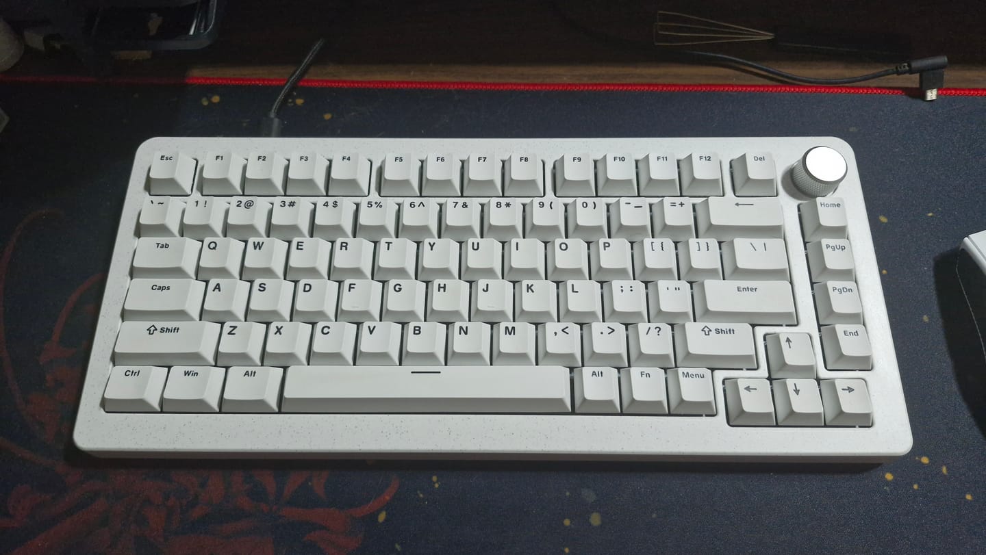 Customer photo review of DrunkDeer A75 Pro Wired Actuation Distance Adjustable Magnetic Switch Keyboard