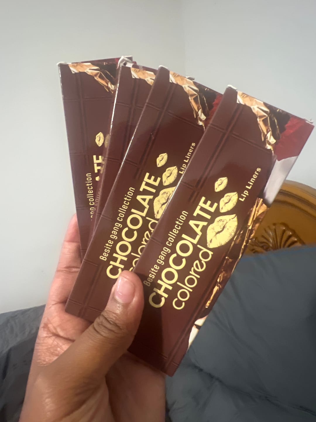 Customer photo review of Chocolate Colored Lip Liner Set