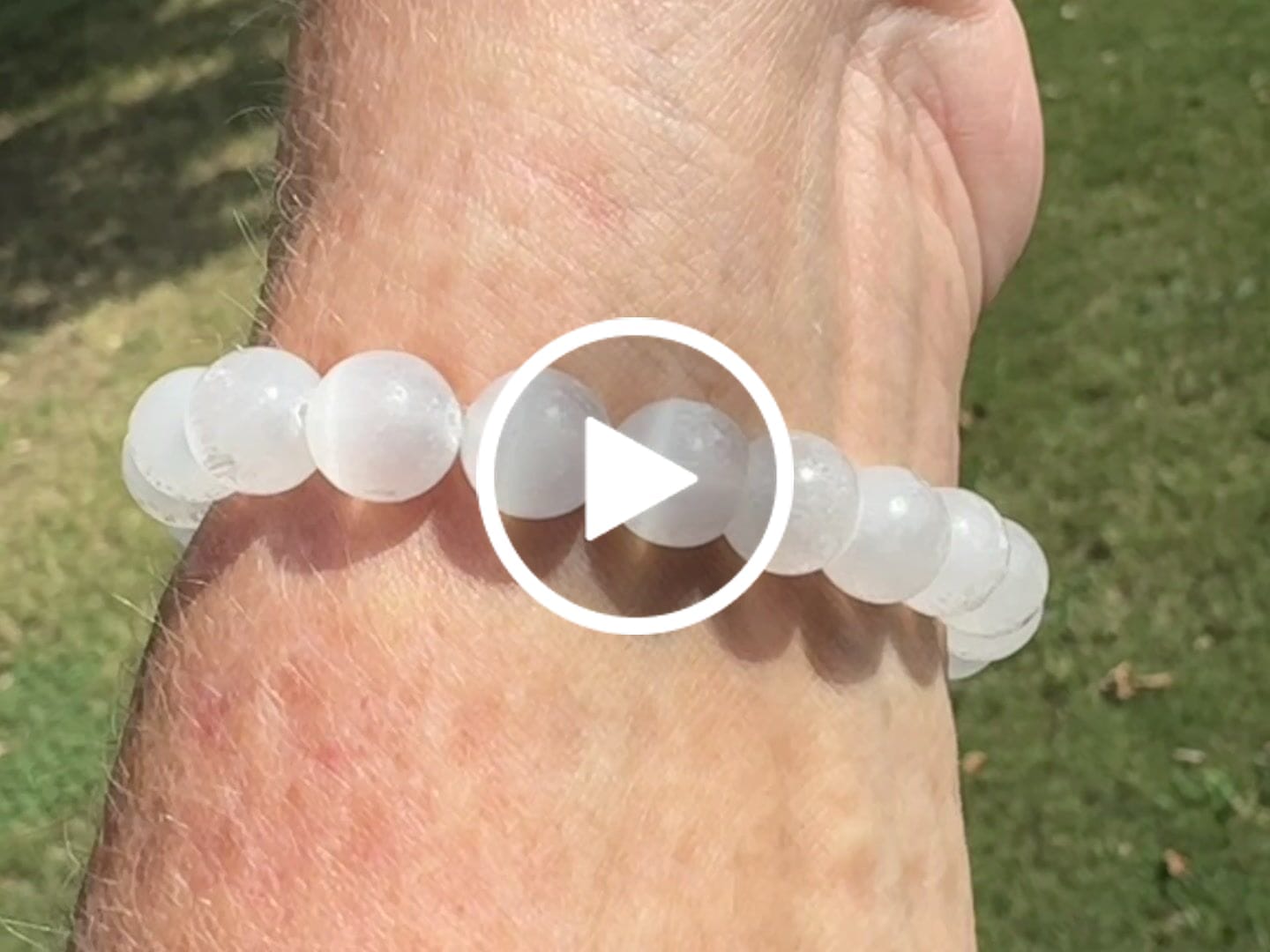 Customer video review of Selenite Bracelet