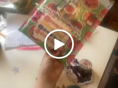 Customer video review of Blood Bag Demon Patch
