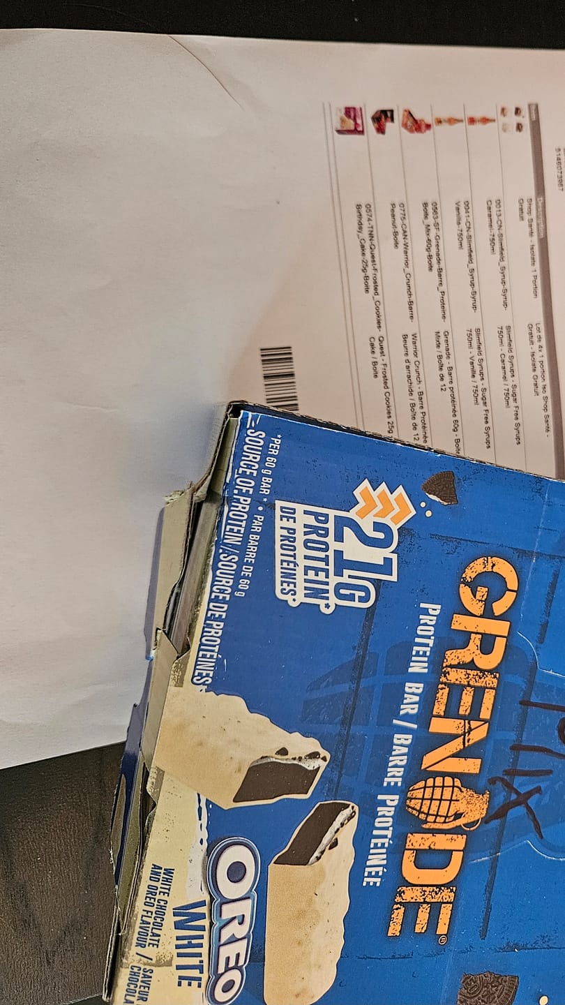 Customer photo review of Grenade - Barre protéinée 60g