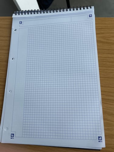 Avis photo d'un client sur Cahier à spirales NOTEBOOK OXFORD # Couverture rigide - 160 pages A4 détachables - ligné type CORNELL