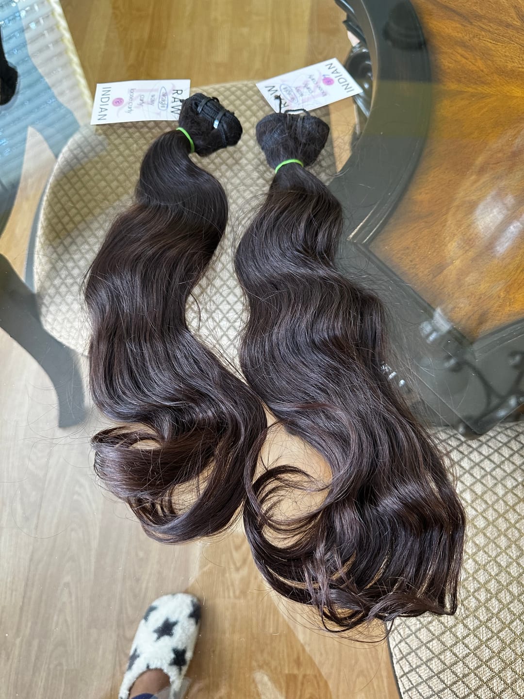 Customer photo review of Raw Indian Straight Hair