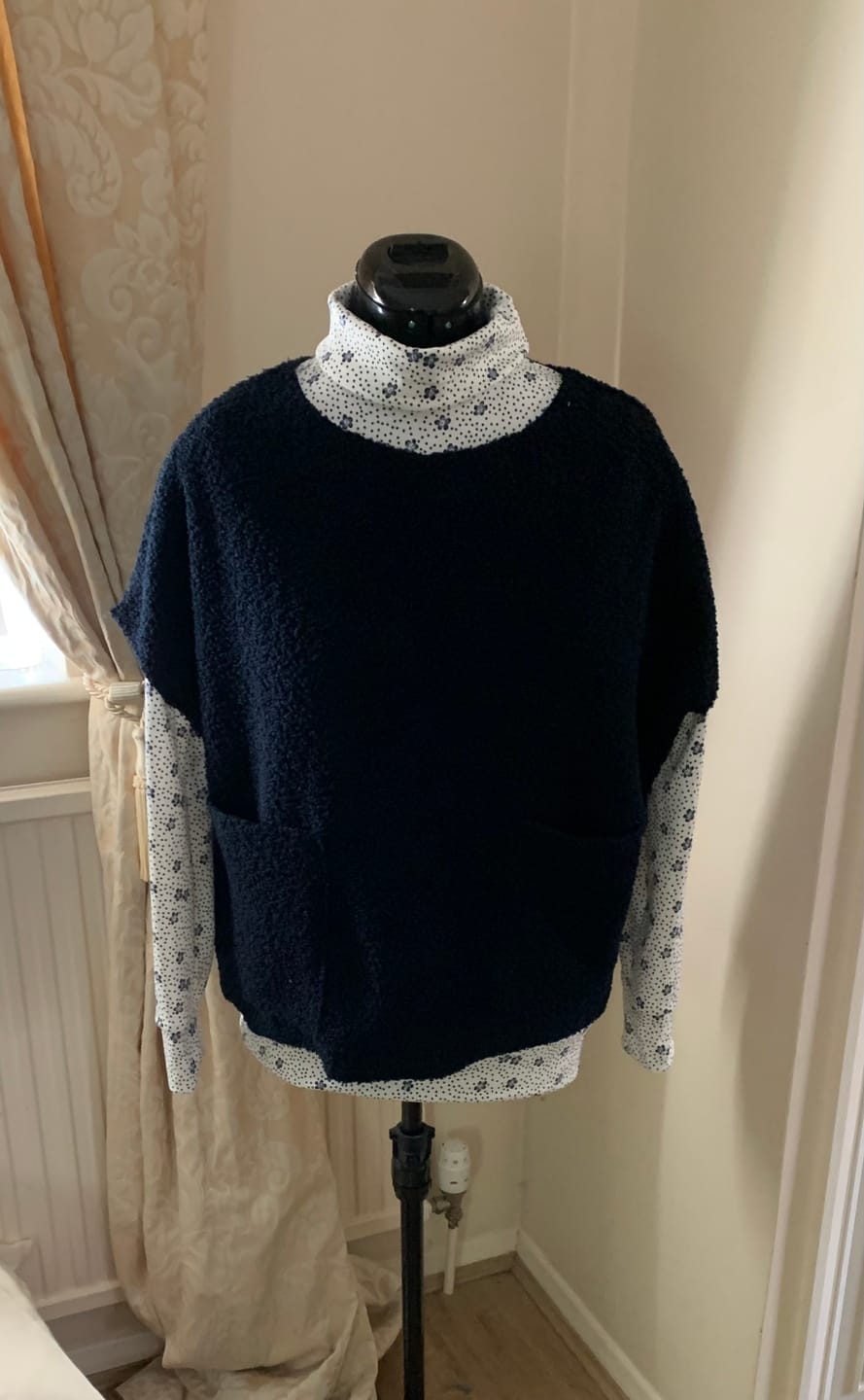 Customer photo review of Plain Sheep Loop Boucle Fabric