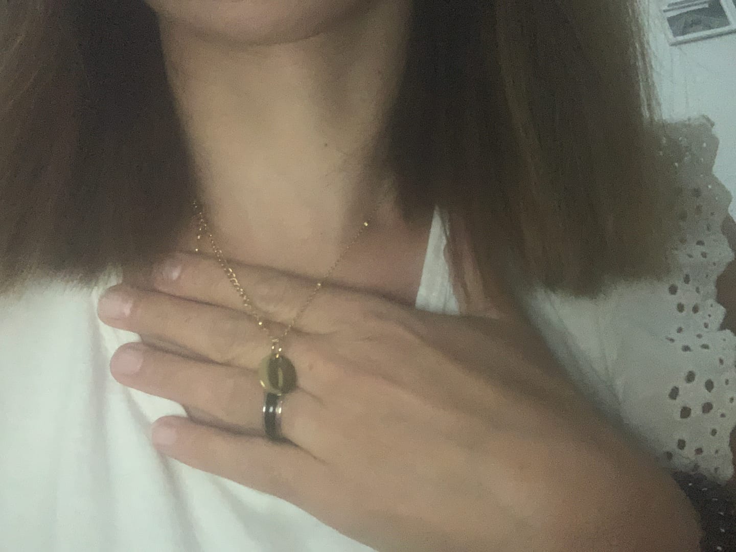 Customer photo review of Collar Círculo Inicial