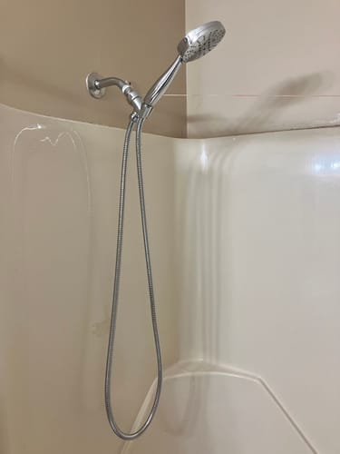 Customer photo review of 3-Spray Handheld Shower Head Set