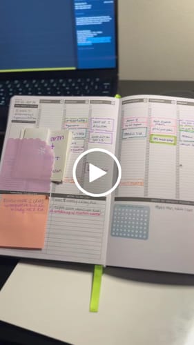 Customer video review of Weekly 2024-2025 Planner - Enchanted Greenhouse