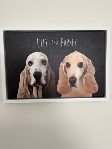 Customer photo review of Pet Art Canvas Wrap
