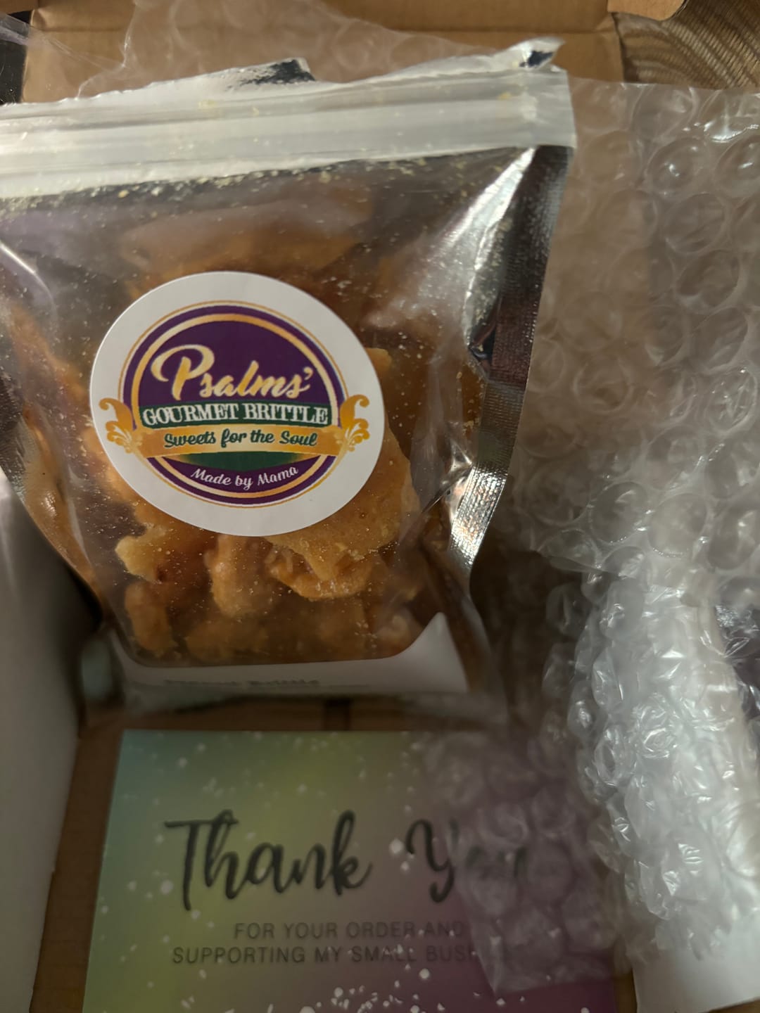 Customer photo review of Free Sample Bag (discount applied @ checkout)